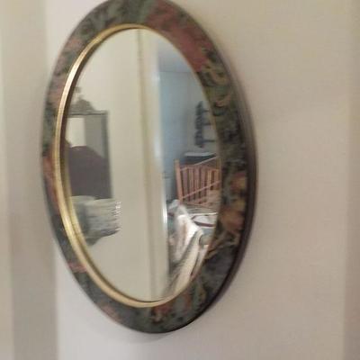 12 inch enamel edge mirror .