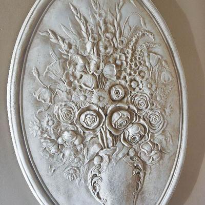 Lot 58: Plaster Relief Wall Art