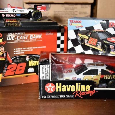 Lot 93: Collection of Texaco Havoline Racing Die Cast Banks #2
