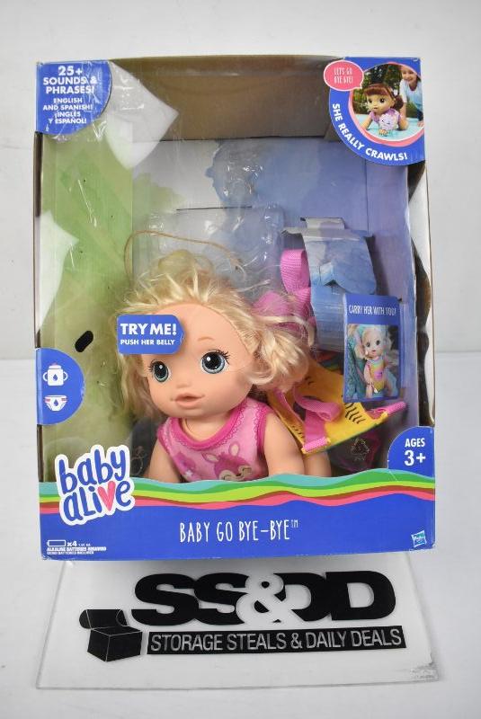 baby alive baby go bye bye blonde baby doll