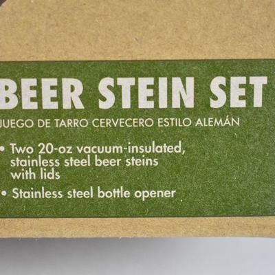 Ozark Trail 20 oz Beer Stein Set, $20 Retail - New