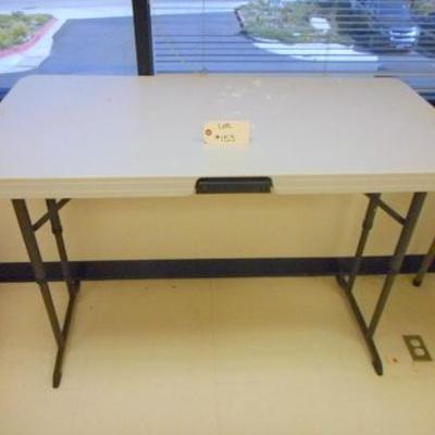 Lot 153 - Portable Plastic Table 48'' x 24''