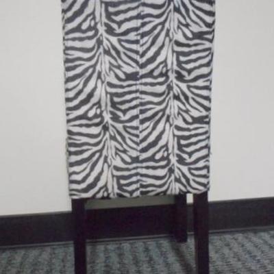 Lot 164 - Zebra Pattern Upholstered Youth Childs Chair 