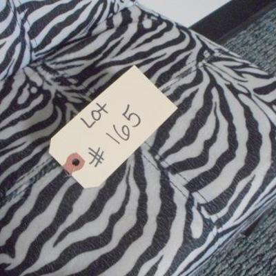 Lot 165 - Zebra Pattern Upholstered Youth Childs Chair 