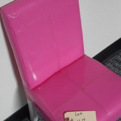 Lot 167 - Childs Hot Pink Patent Leather Chair 