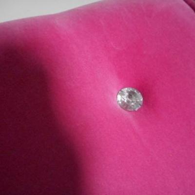 Lot 172 - Hot Pink Plush Young Girls Chair with Rhinestone Accents