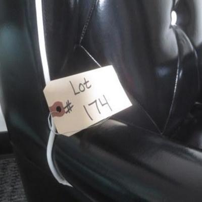 Lot 174 - Youth Sized Chair with White Piping + Footrest