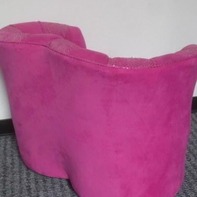 Lot 175 - Hot Pink Heart Shaped Glamour Chair Complete with Sparkles