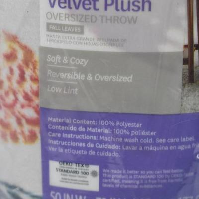 BH&G Oversized Velvet Plush Throw Blanket, 50