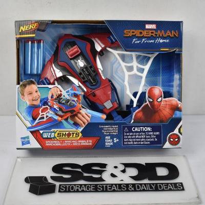 Spider-Man Web Shots Spiderbolt NERF Powered Blaster Toy, $20 Retail - New