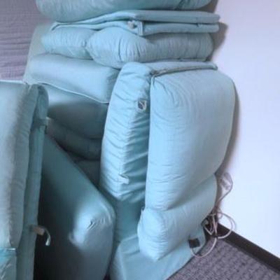 Lot 179 - Grouping of Turquoise Lawn Chair Patio Cushions