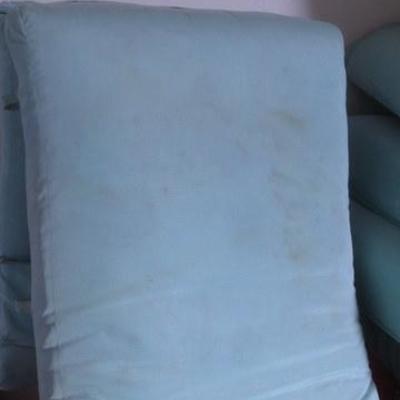 Lot 179 - Grouping of Turquoise Lawn Chair Patio Cushions