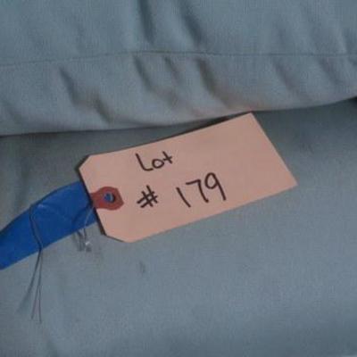 Lot 179 - Grouping of Turquoise Lawn Chair Patio Cushions