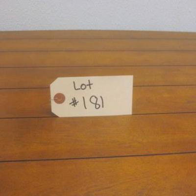Lot 181 - Low Profile Turquoise Wooden Table