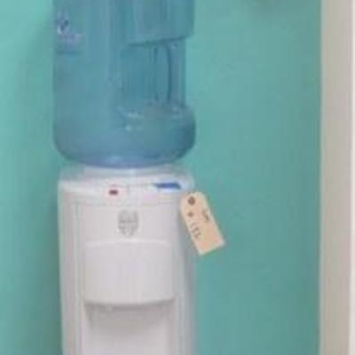 Lot 182 - Water Dispenser Machine by Energystar + Metal Trash Can