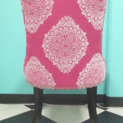 Lot 185 - Pink Chair with White Accents