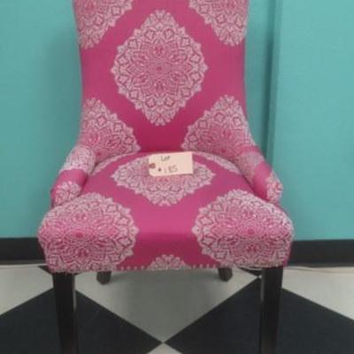 Lot 185 - Pink Chair with White Accents
