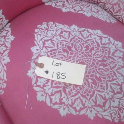 Lot 185 - Pink Chair with White Accents