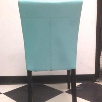 Lot 187 - Turquoise Leather Chair 