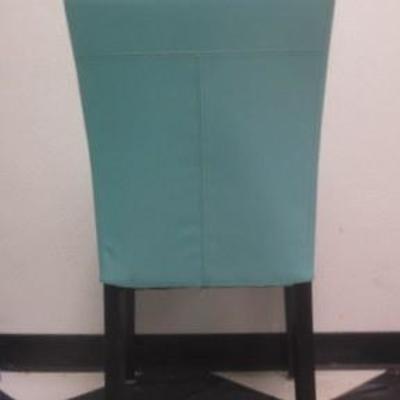 Lot 188 - Turquoise Leather Chair 