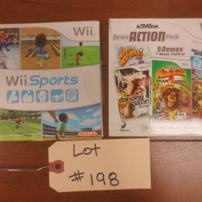 Lot 198 - Pair of Nintendo Wii Video Games in Sleeves