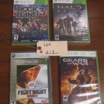 Lot 212 - Lot of 4 Xbox 360 Games