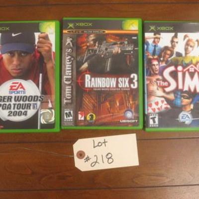 Lot 218 - Trio of Xbox Games