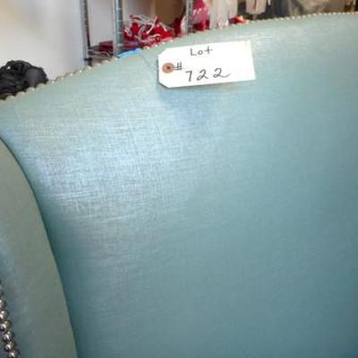 Lot 722 - High Back Upholstered Headboard 