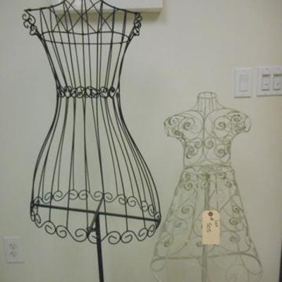 Lot 505 - 2 Wire Mannequins & Wall Picture of Stilletto Heels
