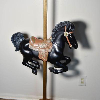 Lot 1: Carousel Horse on Metal Stand