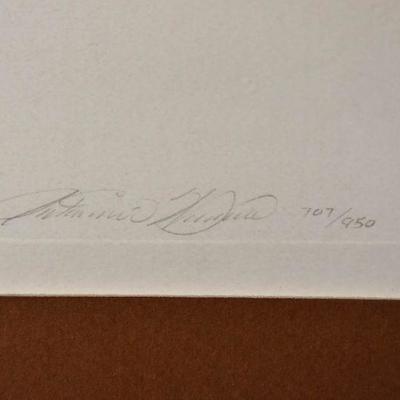 Lot 9:  Signed and Numbered Native American Print