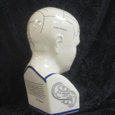 Lot 236 - Phrenology by L.N. Fowler Glass Head Statue