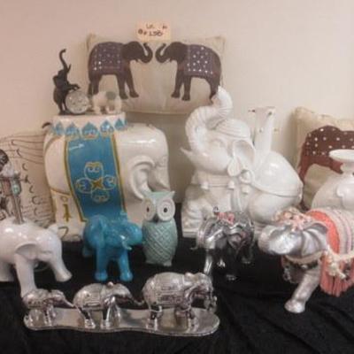 Lot 238 - Elephant Themed Group of Items