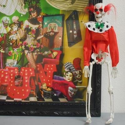 Lot 244 - Unique Oddball Lot Burlesque Photo + Cast Iron Clown
