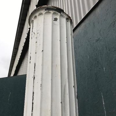 #1 - Antique White Metal Pillar