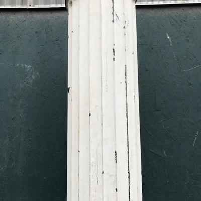 #1 - Antique White Metal Pillar