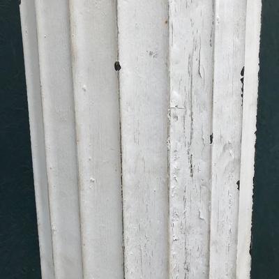 #1 - Antique White Metal Pillar