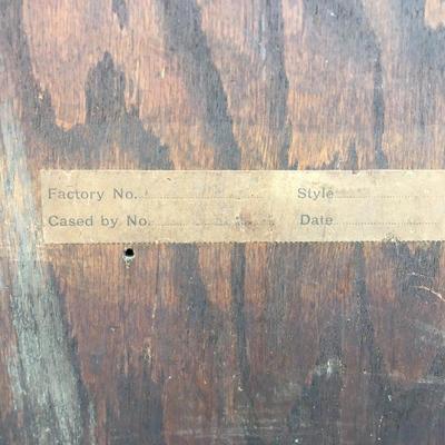 #99 - Antique International Time Recording Co. Mechanical Wood Clock