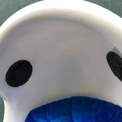 #42 - 1960's Egg Chair w/ Built in Speakers