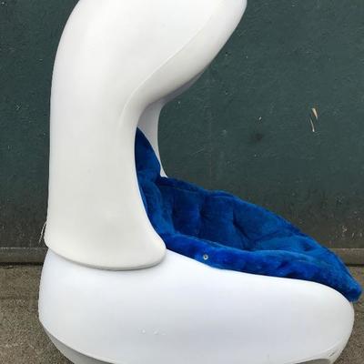 #42 - 1960's Egg Chair w/ Built in Speakers