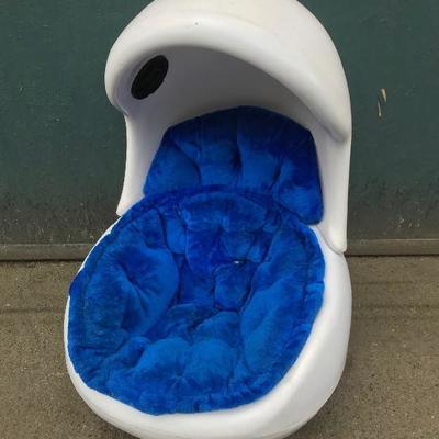 #42 - 1960's Egg Chair w/ Built in Speakers