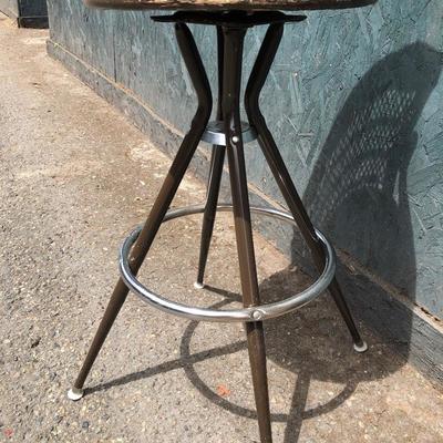 #14 - Mid Century Rattan Wicker Tiki Bar Stools