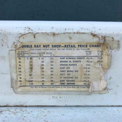 #53 - Vintage 1950's/1960's Double Kay Nut Shop Hot Vending Machine Display Case