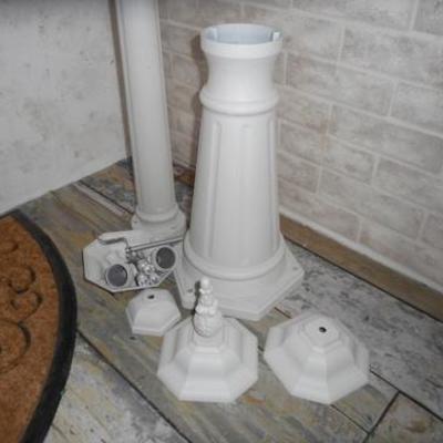 Lot 646 - 5 foot 5 inches tall Three Armed Lamp 