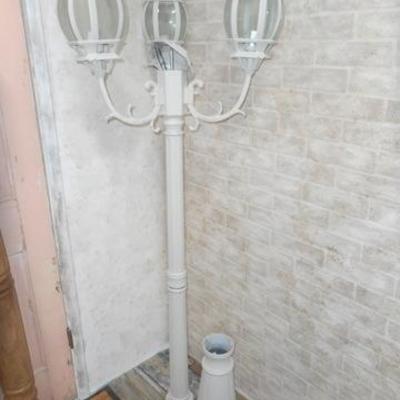 Lot 646 - 5 foot 5 inches tall Three Armed Lamp 