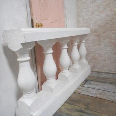 Lot 648 - Stage Prop White Banister Railing Section 