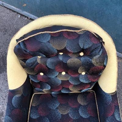 #56 - Newly Reupholstered Vintage Swivel Lounge Chair