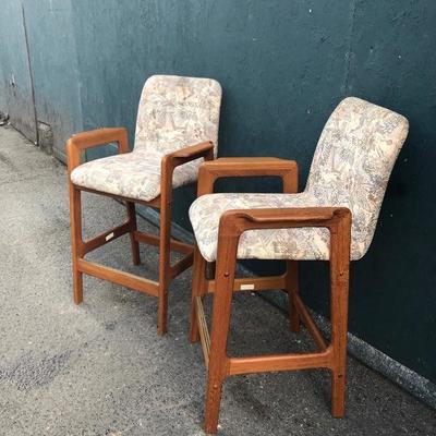 #58 - Mid Century Benny Linden Pair of Barstools