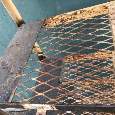 #59 - 1950â€™s Metal Gym Basket Locker Shelving Unit