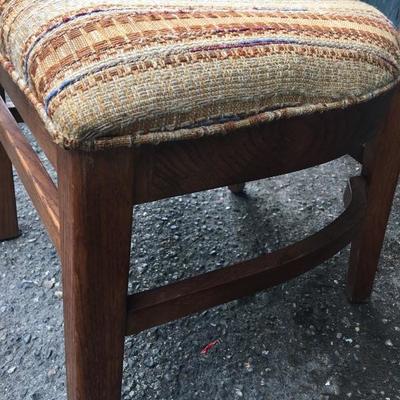 #62 - Pair of Vintage High Back Wood Chairs 